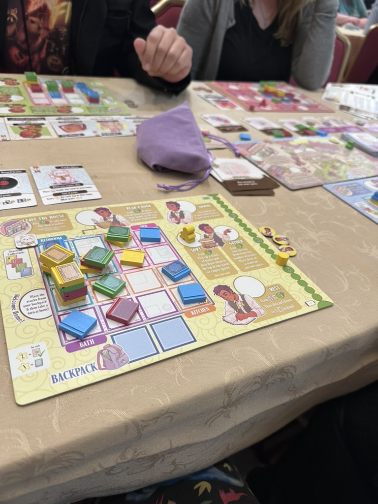 A Place for All My Boks board game with book tokens